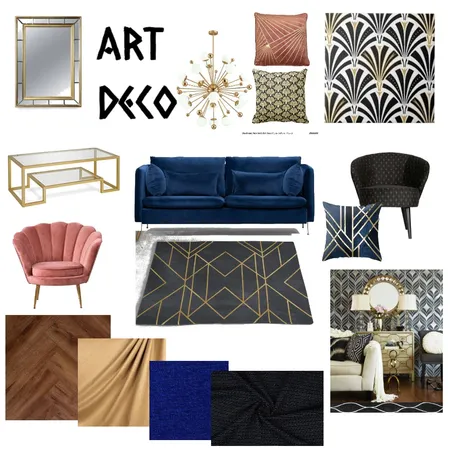 Art Deco Living Room Project Interior Design Mood Board by ashleighross47 on Style Sourcebook