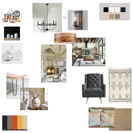 Modern Rustic Interior Design Mood Board by LesleyB on Style Sourcebook