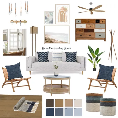 Hamptons Healing Space Interior Design Mood Board by dtalnindyaa on Style Sourcebook
