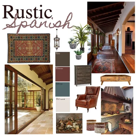 Rustic Spanish Interior Design Mood Board by hannahmangan on Style Sourcebook