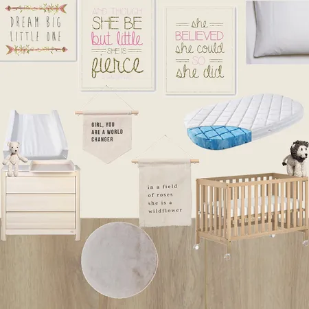 Nursery 1 - Girls room Interior Design Mood Board by Freyja Giese on Style Sourcebook