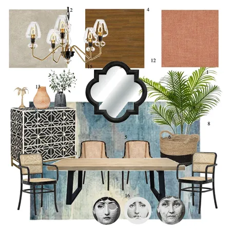 IDI Dining room Interior Design Mood Board by Ruxuan0928 on Style Sourcebook