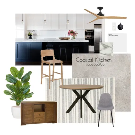 Coastal Kitchen Interior Design Mood Board by Isabeau&Co on Style Sourcebook