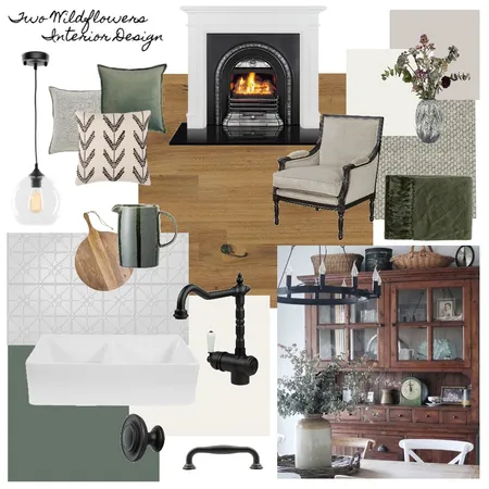 Rourke's Farmhouse - kitchen & living Interior Design Mood Board by Two Wildflowers on Style Sourcebook