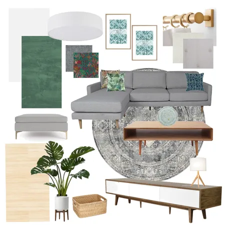 Module 9 : Living Room Interior Design Mood Board by afia_chan on Style Sourcebook