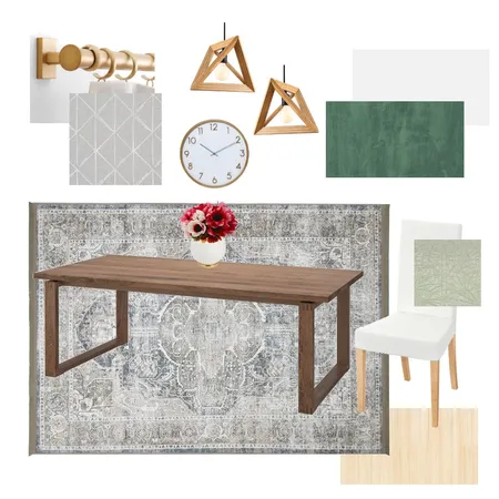 Module 9 : Dining Room Interior Design Mood Board by afia_chan on Style Sourcebook