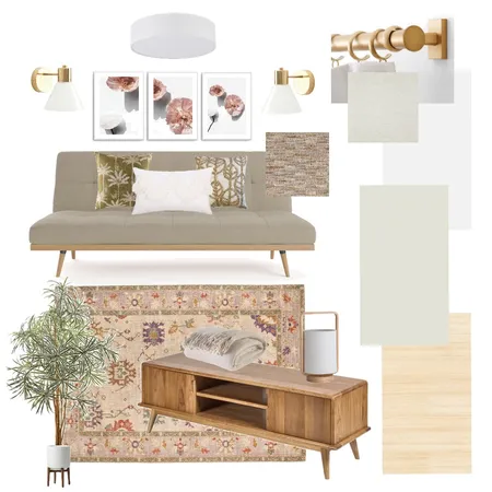 Module 9 : Guest Bedroom Interior Design Mood Board by afia_chan on Style Sourcebook