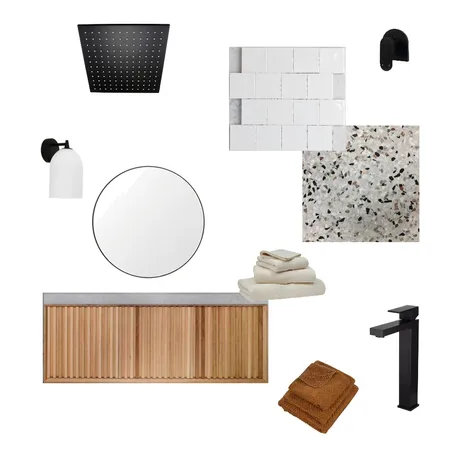 Terrazzo bathroom Interior Design Mood Board by Stone and Oak on Style Sourcebook