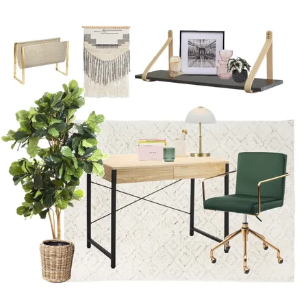 Stylish study vibes Interior Design Mood Board by Happy Nook Interiors on Style Sourcebook