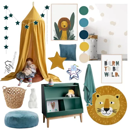 Megan kids room Interior Design Mood Board by Thediydecorator on Style Sourcebook