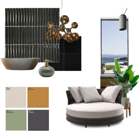 black Interior Design Mood Board by Seven on Style Sourcebook