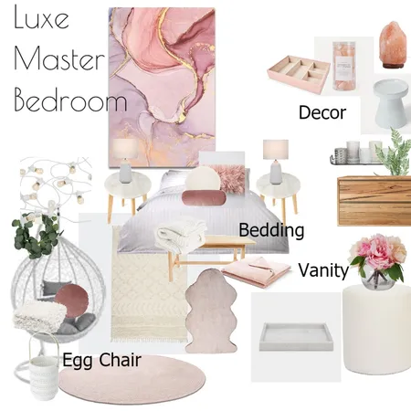 luxe master bedroom Interior Design Mood Board by MishOConnell on Style Sourcebook
