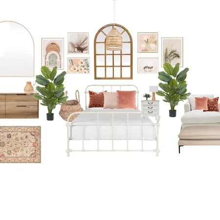 Boho bedroom Interior Design Mood Board by Elevare Co on Style Sourcebook