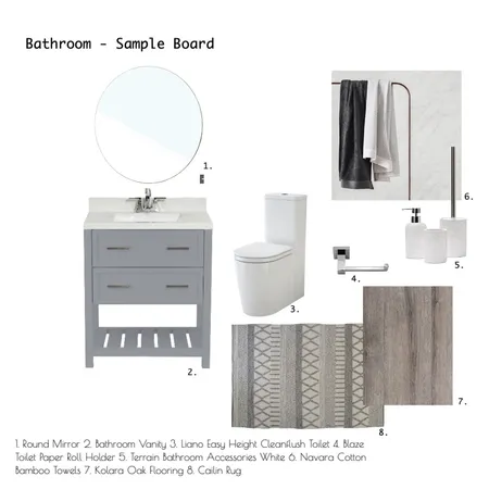 Bathroom - Sample Board Interior Design Mood Board by LABlock on Style Sourcebook