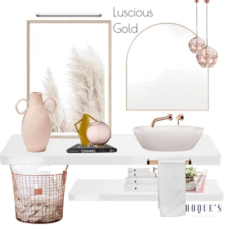 Luscious Gold Interior Design Mood Board by Nilufa Hoque on Style Sourcebook