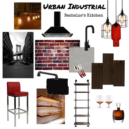 Urban Industrial Interior Design Mood Board by summerdawn on Style Sourcebook