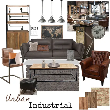 Urban Industrial Interior Design Mood Board by Savvy & Co. on Style Sourcebook
