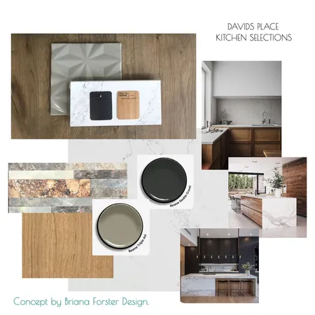 DAVIDS PLACE KITCHEN CONCEPT Interior Design Mood Board by Briana Forster Design on Style Sourcebook