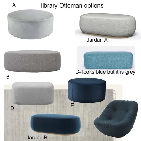 library Ottomans Interior Design Mood Board by hararidesigns on Style Sourcebook
