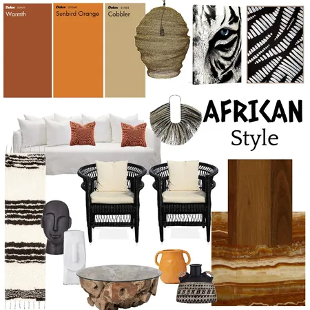 African Design Style Interior Design Mood Board by Soalba on Style Sourcebook