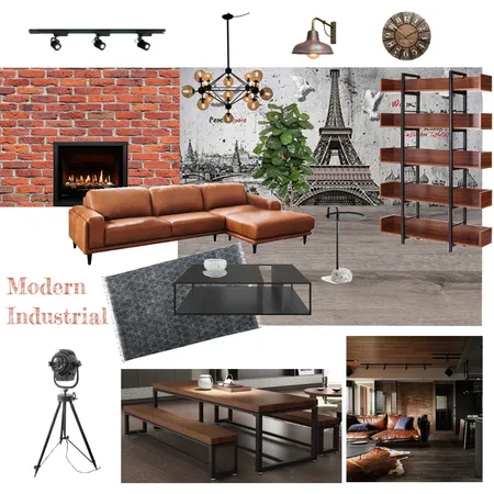 Modern Industrial Interior Design Mood Board by juenchye95 on Style Sourcebook