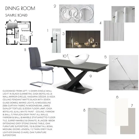 NICOLA FISHER MODULE 9 - DINING ROOM Interior Design Mood Board by Nicola Fisher on Style Sourcebook