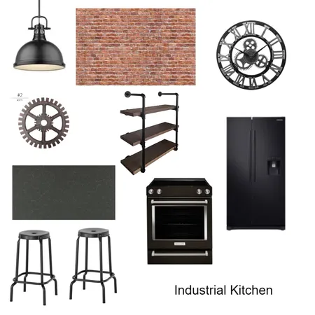Industrial Kitchen Interior Design Mood Board by Amanda Erin Designs on Style Sourcebook