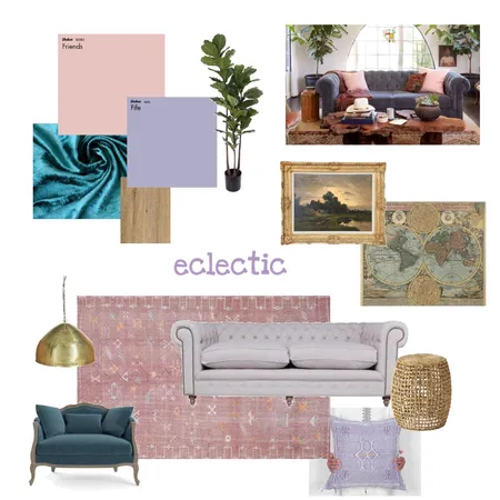 eclectic Interior Design Mood Board by clairemorris on Style Sourcebook