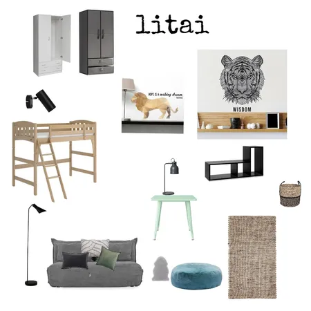Litai's room Interior Design Mood Board by Aviv Gal on Style Sourcebook