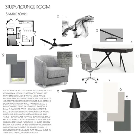 NICOLA FISHER MODULE 9 - STUDY/LOUNGE ROOM Interior Design Mood Board by Nicola Fisher on Style Sourcebook