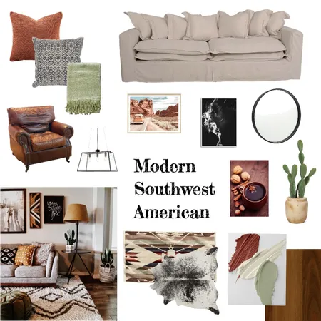 MODERN SOUTHWEST AMERICA Interior Design Mood Board by BillieTrent on Style Sourcebook