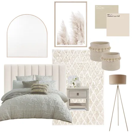 Cool Toned Bedroom Interior Design Mood Board by Spaces By Jasleen on Style Sourcebook