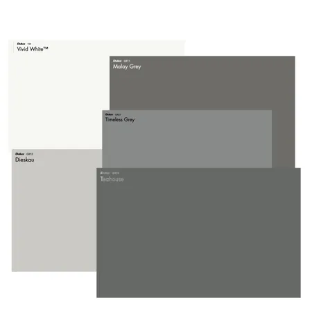 Dulux Exterior Grey Interior Design Mood Board by MISS G Interiors on Style Sourcebook