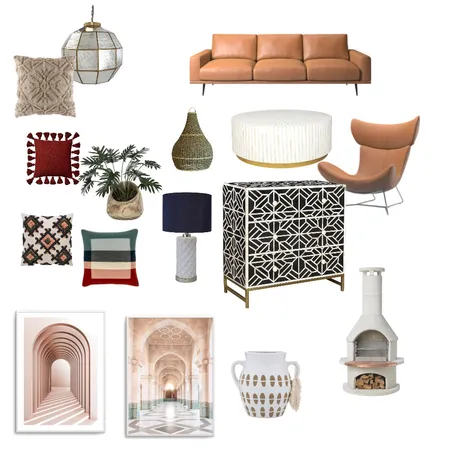 Bohemian Example Interior Design Mood Board by msamarrai on Style Sourcebook