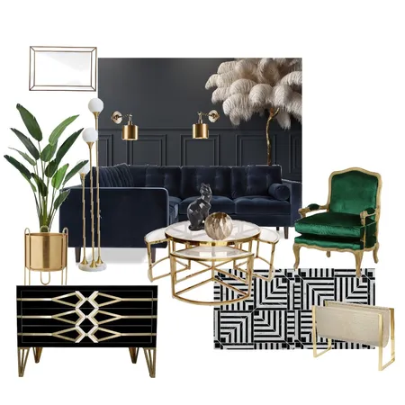 Hollywood Glam Interior Design Mood Board by Carly Hughes on Style Sourcebook