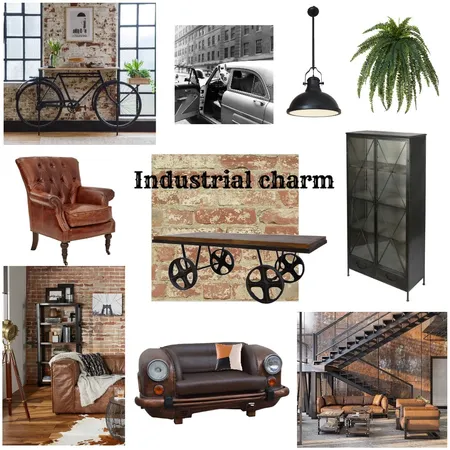 Industrial Charm Interior Design Mood Board by AlexBoska on Style Sourcebook
