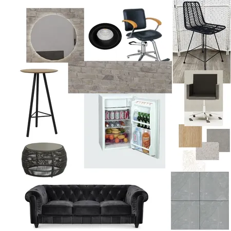 לוח השראה מספרה אבישג Interior Design Mood Board by revet on Style Sourcebook