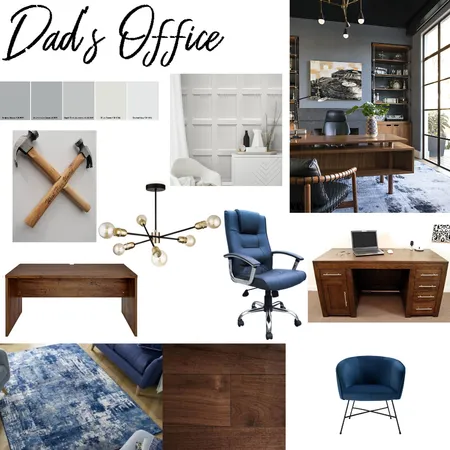 Dad's Office Interior Design Mood Board by Emily Clark on Style Sourcebook