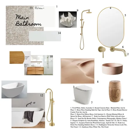 Main Bathroom Interior Design Mood Board by jamiedyerr on Style Sourcebook