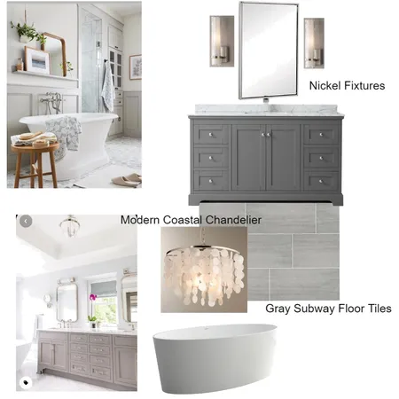 Rose Bathroom Option III Interior Design Mood Board by Nest In-Style on Style Sourcebook