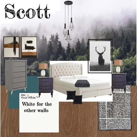 Scotts Bedroom Interior Design Mood Board by House of Serena Smith Designs on Style Sourcebook