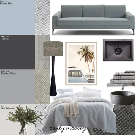 Accented achromatic Interior Design Mood Board by CarlyMM on Style Sourcebook