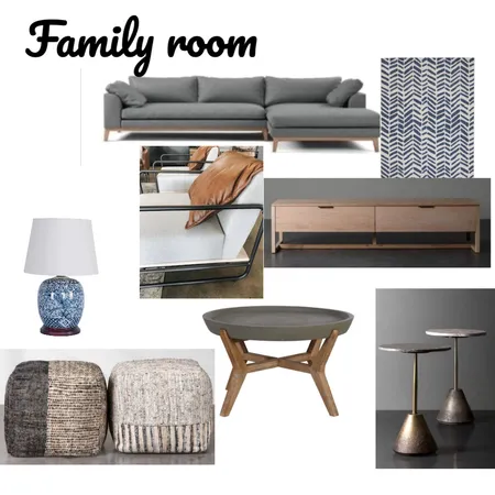 Family room Interior Design Mood Board by Anisha on Style Sourcebook