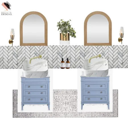 Bathroom Blues Interior Design Mood Board by Maegan Perl Designs on Style Sourcebook