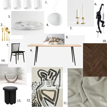 Module 9 Dining Interior Design Mood Board by claudiareynolds on Style Sourcebook