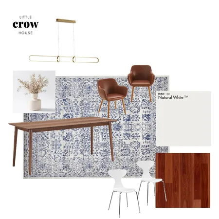 Dining room with tan chairs Interior Design Mood Board by Little Crow House on Style Sourcebook