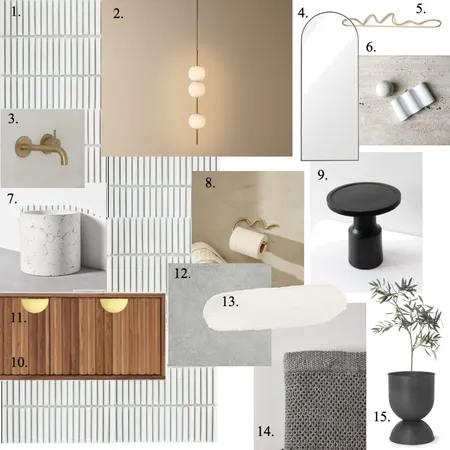 Module 9 Bathroom Interior Design Mood Board by claudiareynolds on Style Sourcebook