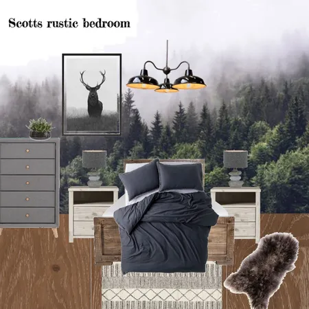 Scotts Rustic Bedroom Interior Design Mood Board by House of Serena Smith Designs on Style Sourcebook