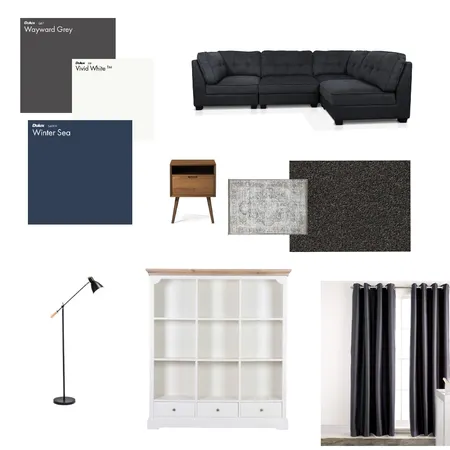 Media Room Industrial Interior Design Mood Board by Place Of Ours on Style Sourcebook