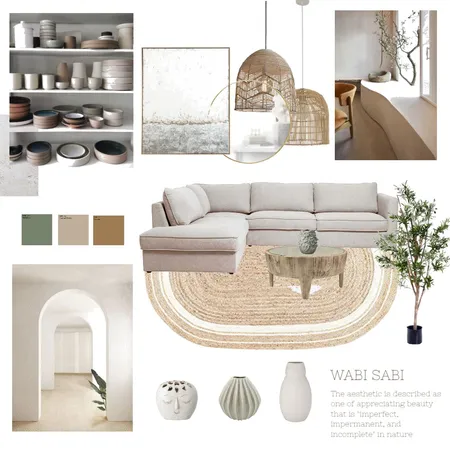Wabi Sabi Interior Design Mood Board by Merrya Johnson Design on Style Sourcebook